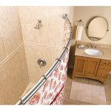 Brushed Nickel 5' Curved Shower Rod