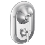 Moen - Doux Posi-Temp with Built-in 3-Function Transfer Valve Trim Kit, Valve Required, Chrome - Chrome