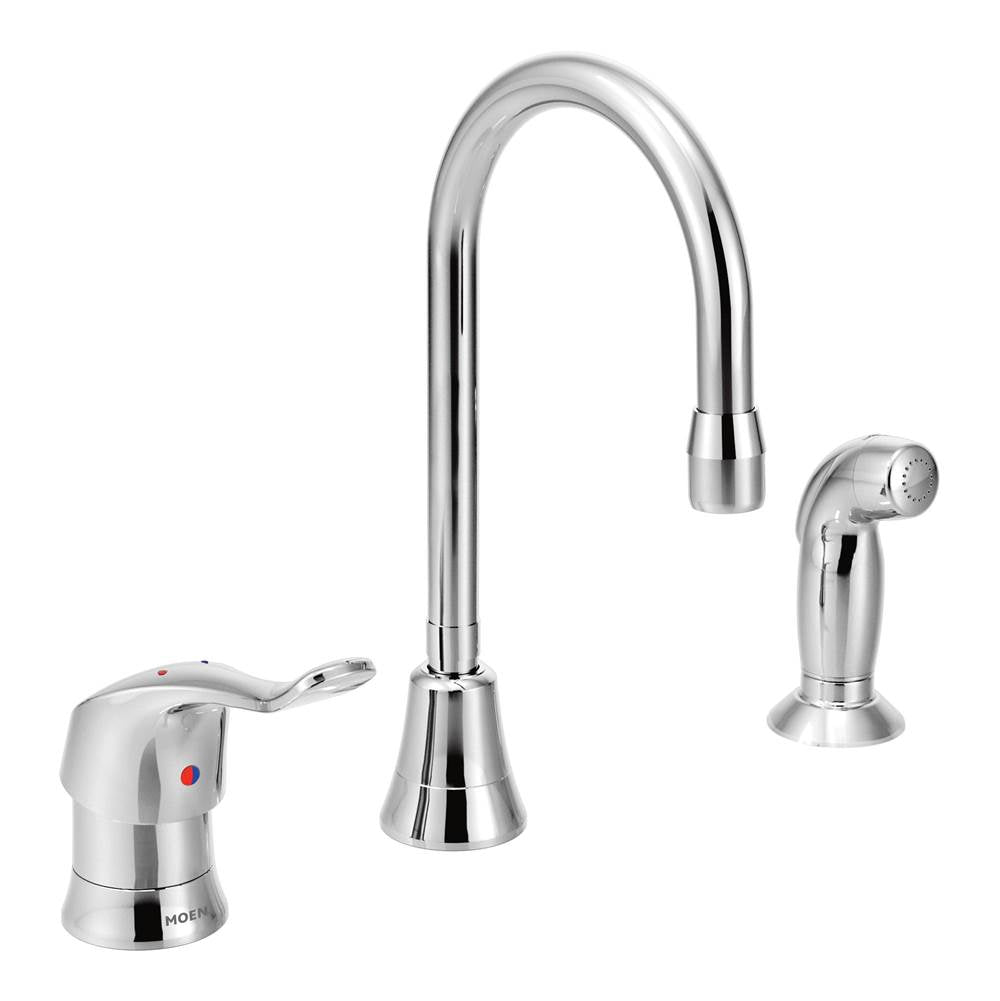 Moen - Chrome one-handle multi-purpose faucet - Chrome