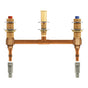 Moen - M-Pact Two Handle Roman Tub Valve with 10-Inch Centers 1/2-Inch PEX and 1/2-Inch Cold Expansion PEX Adapters - Unfinished