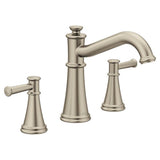 Moen - Belfield 2-Handle Deck-Mount Roman Tub Faucet in Brushed Nickel (Valve Sold Separately) - Brushed Nickel