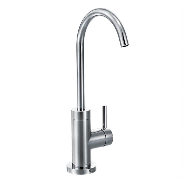 Moen - Sip Modern Cold Water Kitchen Beverage Faucet with Optional Filtration System, Chrome - Chrome