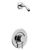 Moen - Align Posi-Temp Pressure Balancing Modern Shower Trim Kit without Showerhead, Valve Required, Chrome - Chrome