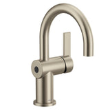 Moen - Cia Motionsense Wave Touchless Single Handle Bathroom Sink Faucet in Brushed Nickel - Brushed Nickel