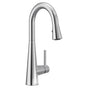 Moen - Sleek Single-Handle Pull-Down Sprayer Bar Faucet Featuring Reflex and Power Clean in Chrome - Chrome