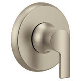 Moen - Doux 1-Handle M-CORE Transfer Valve Trim Kit in Brushed Nickel (Valve Sold Separately) - Brushed Nickel