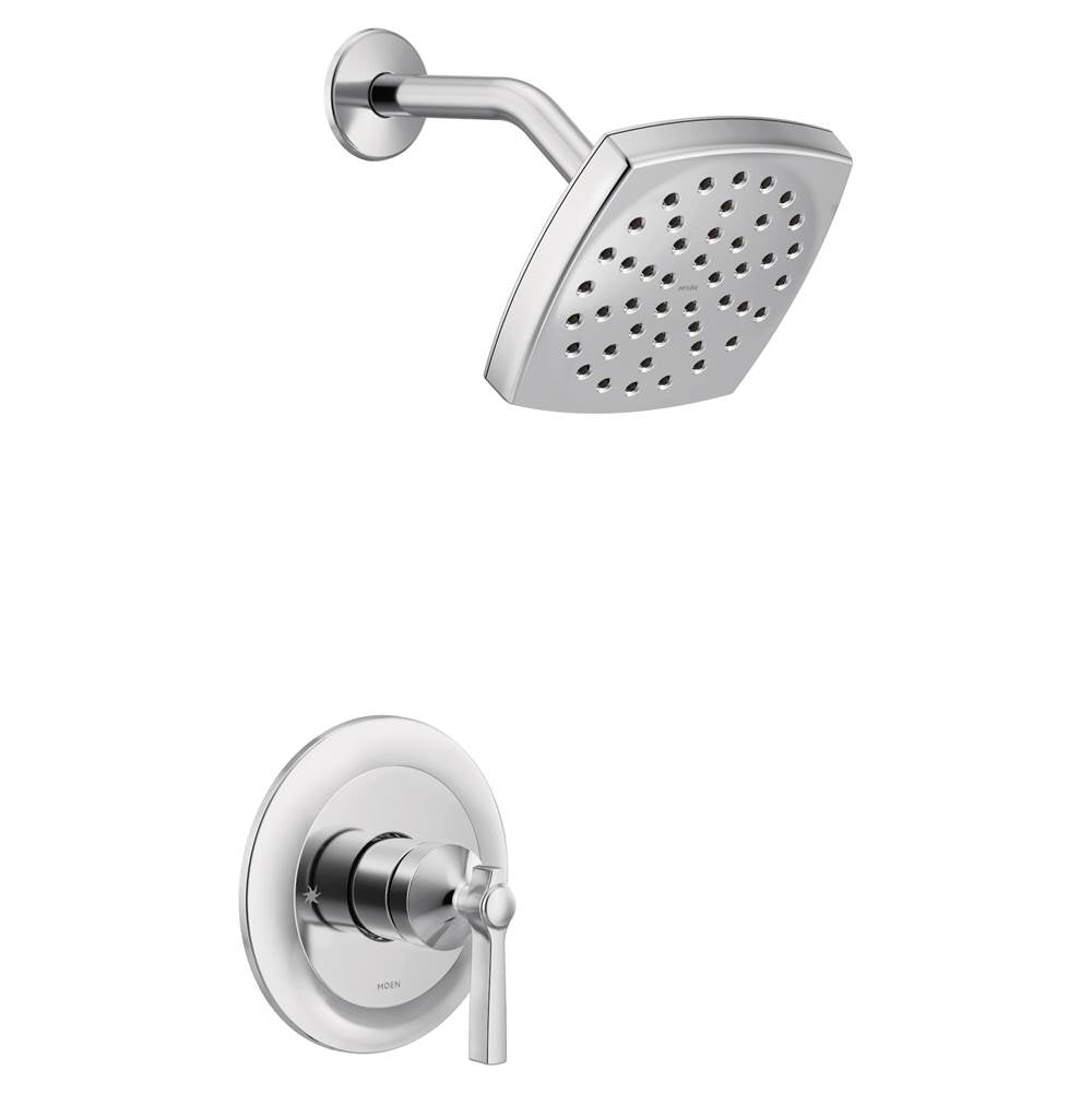 Moen - Flara M-CORE 3-Series 1-Handle Eco-Performance Shower Trim Kit in Chrome (Valve Sold Separately) - Chrome