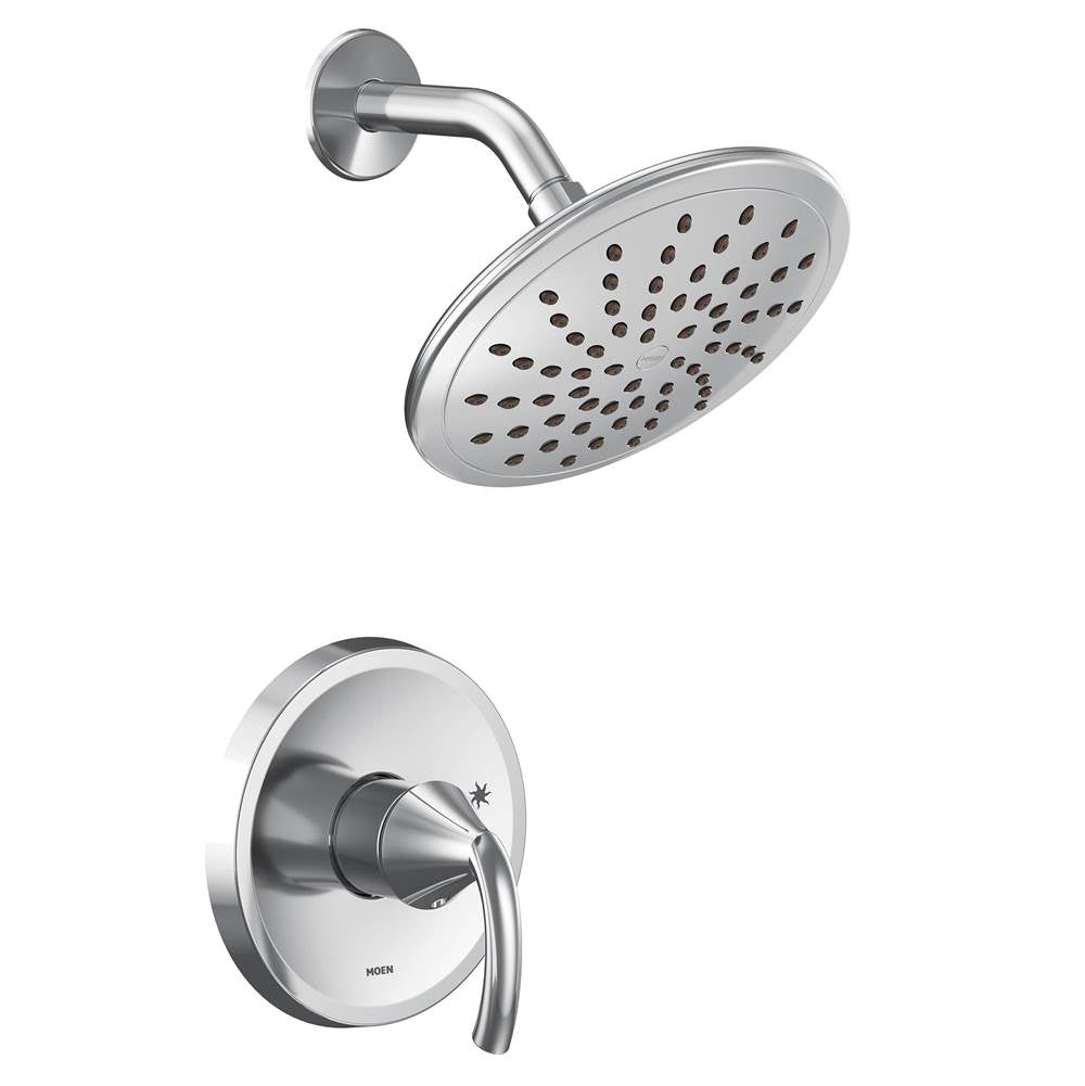 Moen - Glyde M-CORE 2-Series Eco Performance 1-Handle Shower Trim Kit in Chrome (Valve Sold Separately) - Chrome