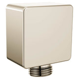 Moen - Square Drop Ell Handheld Shower Wall Connector, Polished Nickel - Polished Nickel