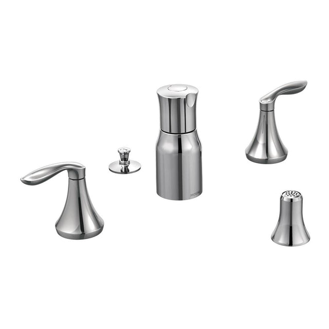 Moen - Eva 2-Handle Bidet Faucet Trim Kit in Chrome (Valve Sold Separately) - Chrome