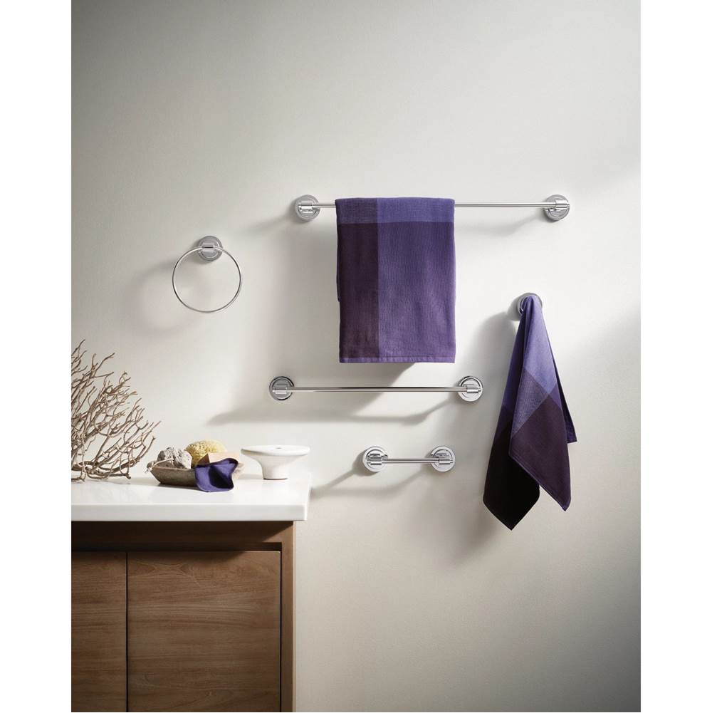 Brushed Nickel Towel Ring