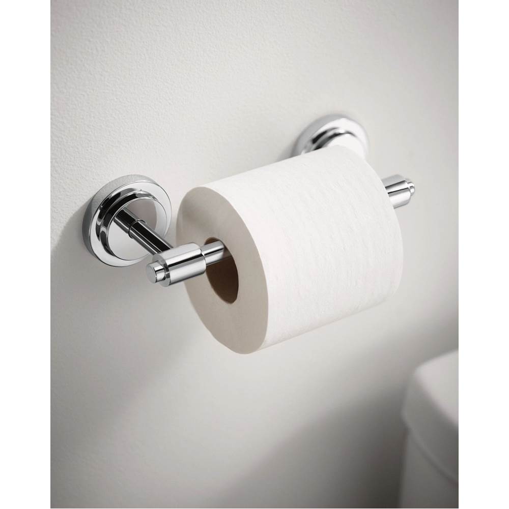 Brushed Nickel Pivoting Paper Holder