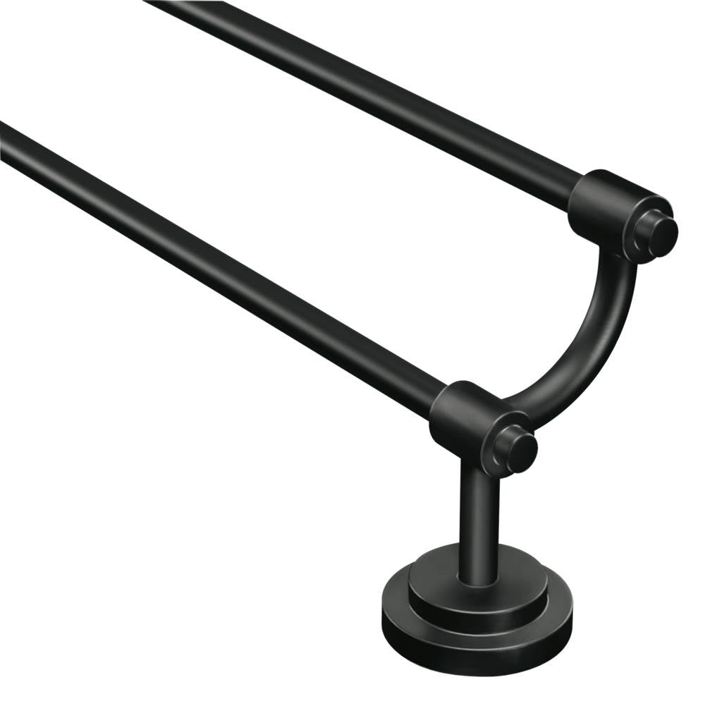Moen - Matte Black Double Towel Bar - Matte Black