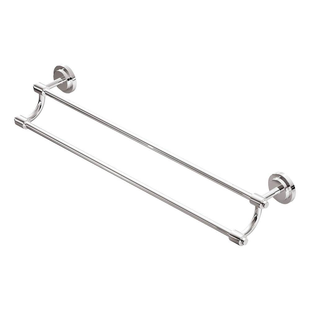 Brushed Nickel 24'' Double Towel Bar