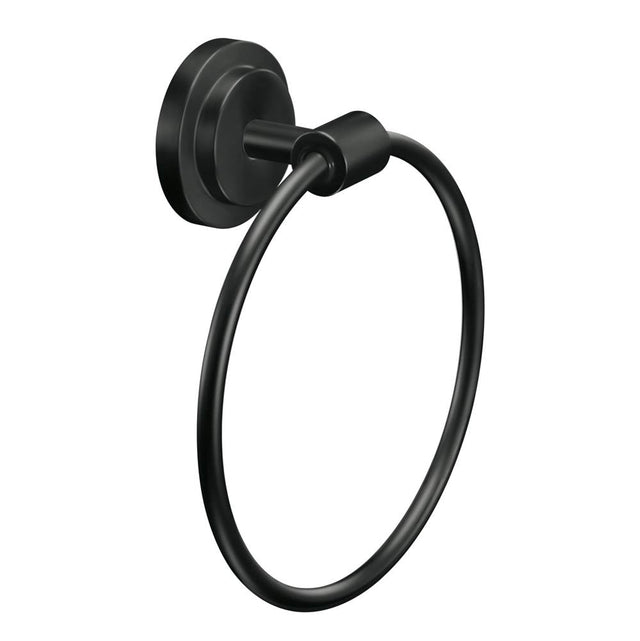Moen - Matte Black Towel Ring - Matte Black