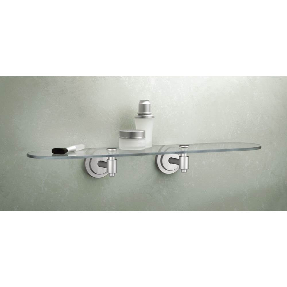 Brushed Nickel Vanity Shelf