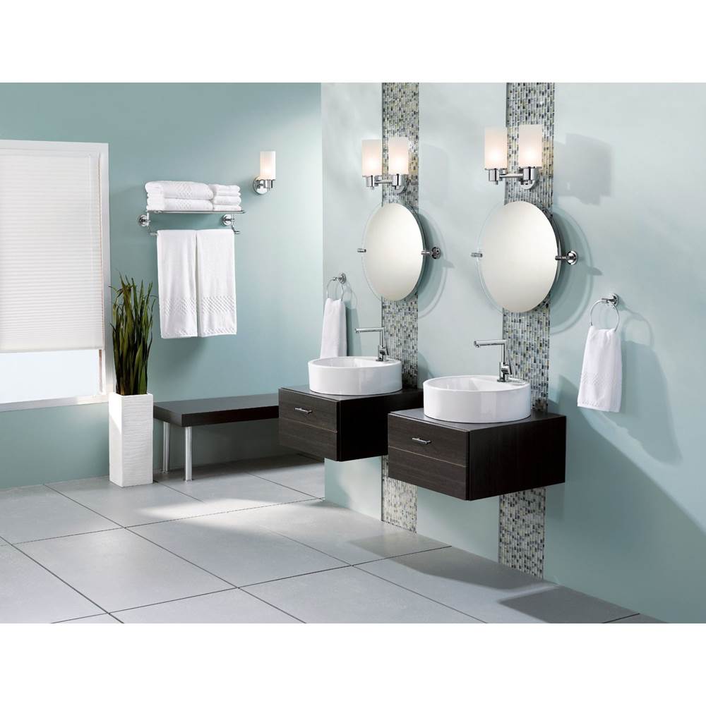 Brushed Gold Two Globe Bath Light