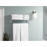 Brushed Nickel Towel Shelf