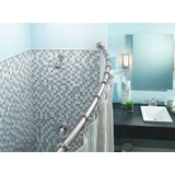 Matte Black Adjustable Curved Shower Rod