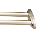 Matte Black Adjustable Curved Shower Rod