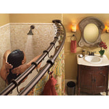 Brantford Two-Handle Low-Arc Centerset Bathroom Faucet with Drain Assembly, Chrome