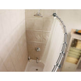 Brushed Nickel 5' Curved Shower Rod