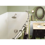Brushed Gold Adjustable Curved Shower Rod