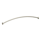Brushed Gold Adjustable Curved Shower Rod