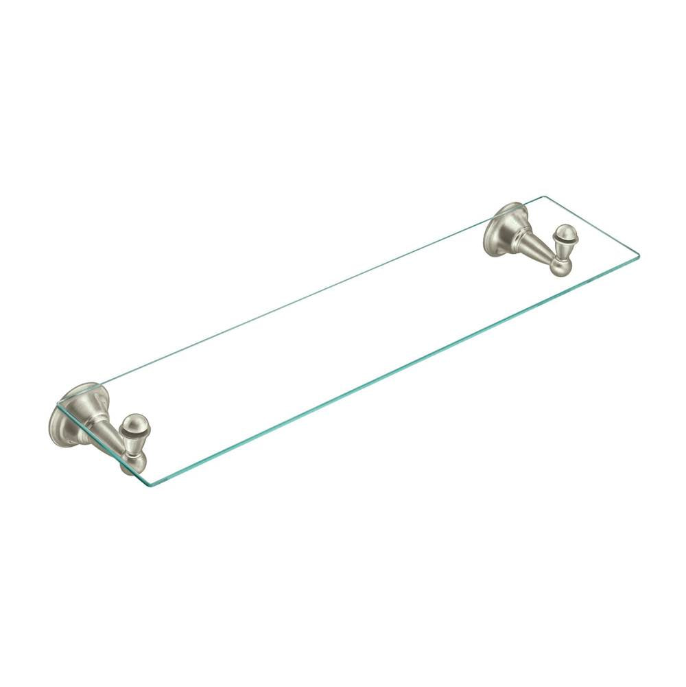 Brushed Nickel Vanity Shelf