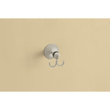 Brushed Nickel Double Robe Hook