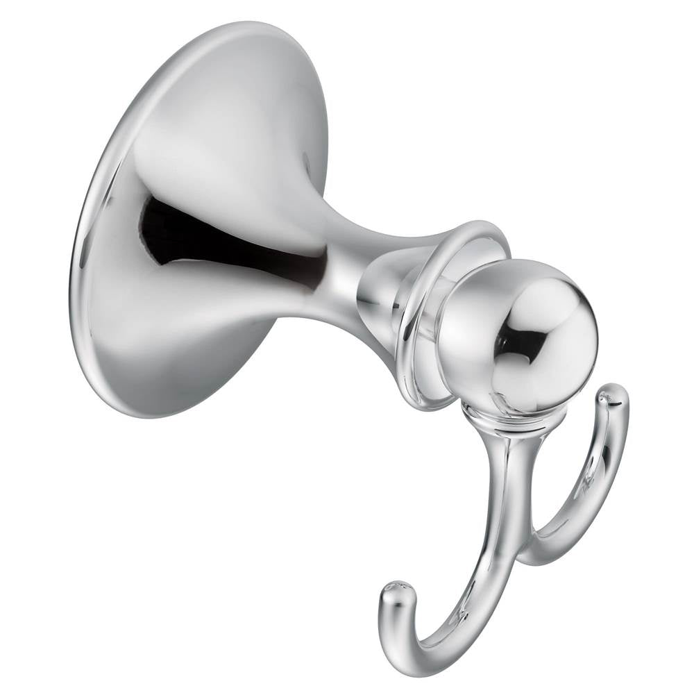 Brushed Nickel Double Robe Hook