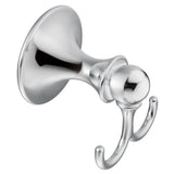 Brushed Nickel Double Robe Hook