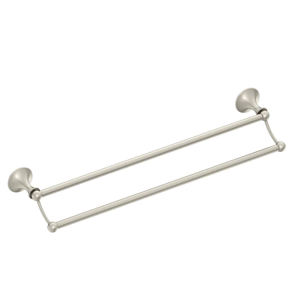 Brushed Nickel 24'' Double Towel Bar