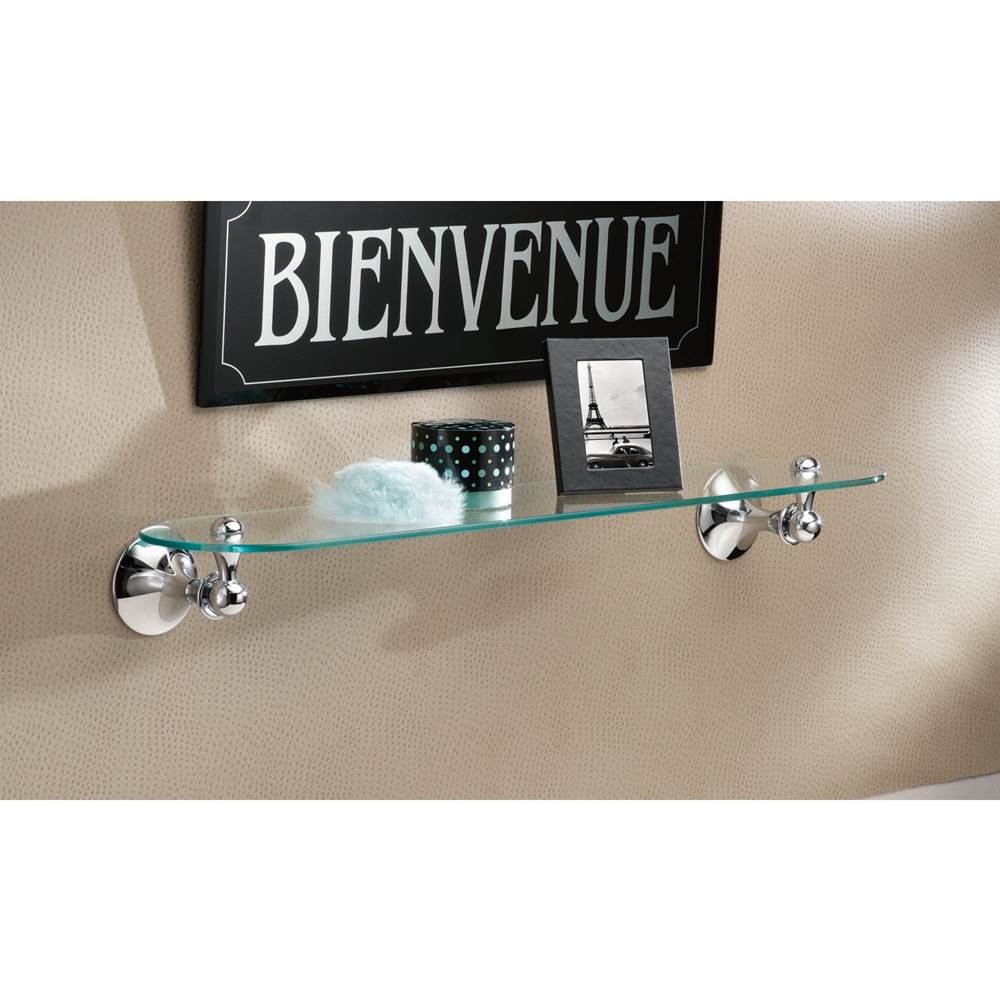 Brushed Nickel Vanity Shelf
