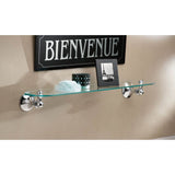 Brushed Nickel Vanity Shelf