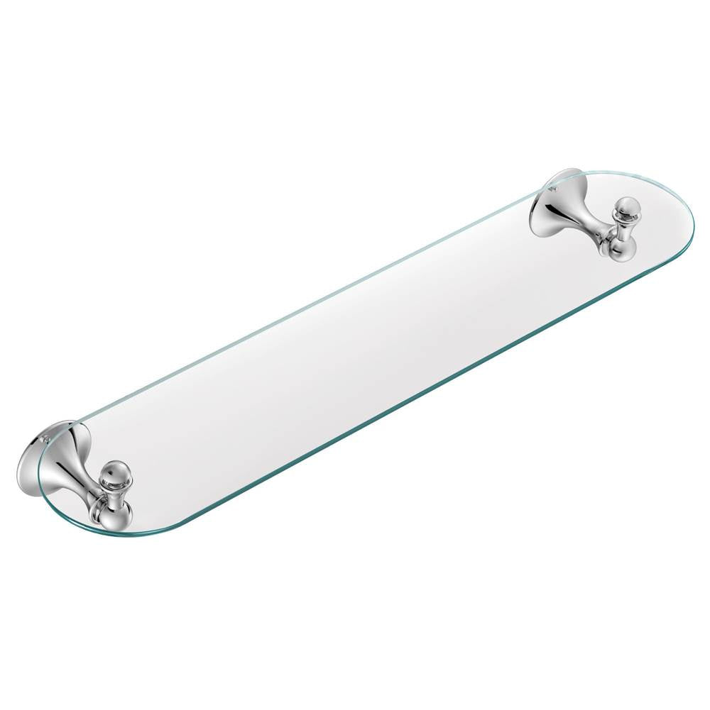 Brushed Nickel Vanity Shelf