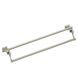 Brushed Nickel 24'' Double Towel Bar