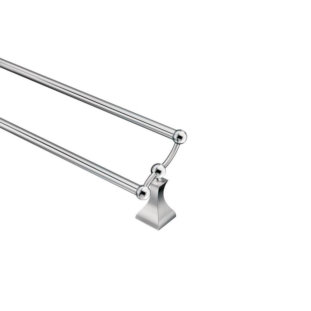 Brushed Nickel 24'' Double Towel Bar