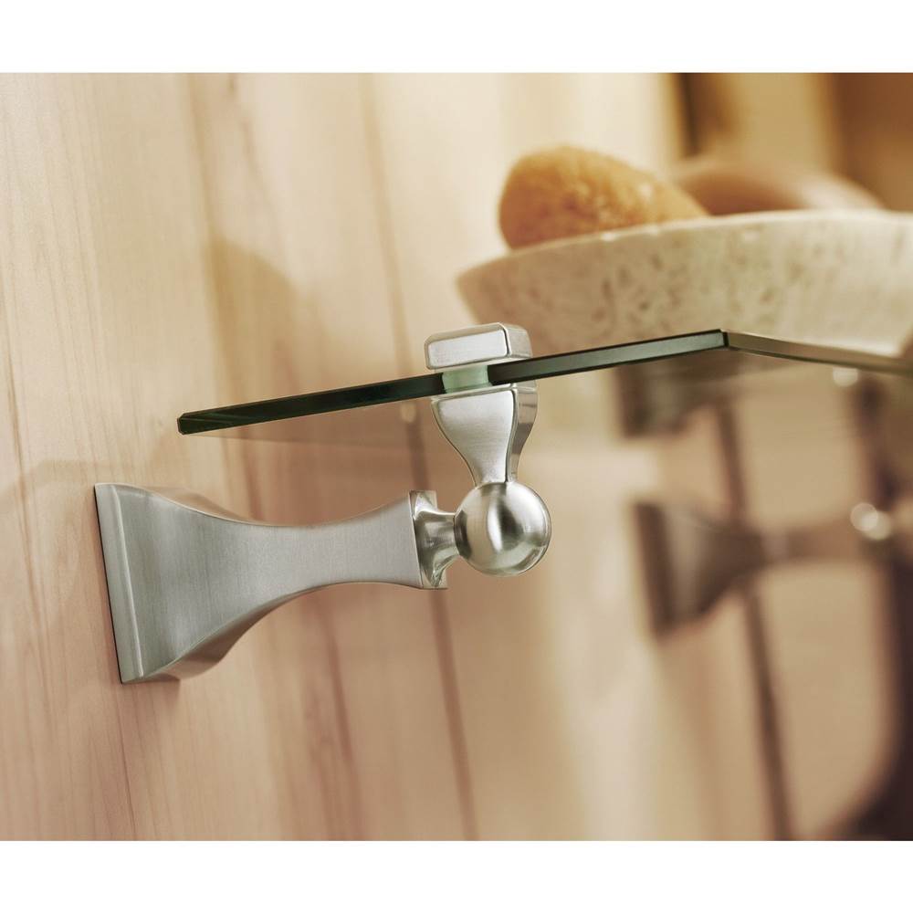 Brushed Nickel Vanity Shelf