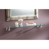 Brushed Nickel Vanity Shelf