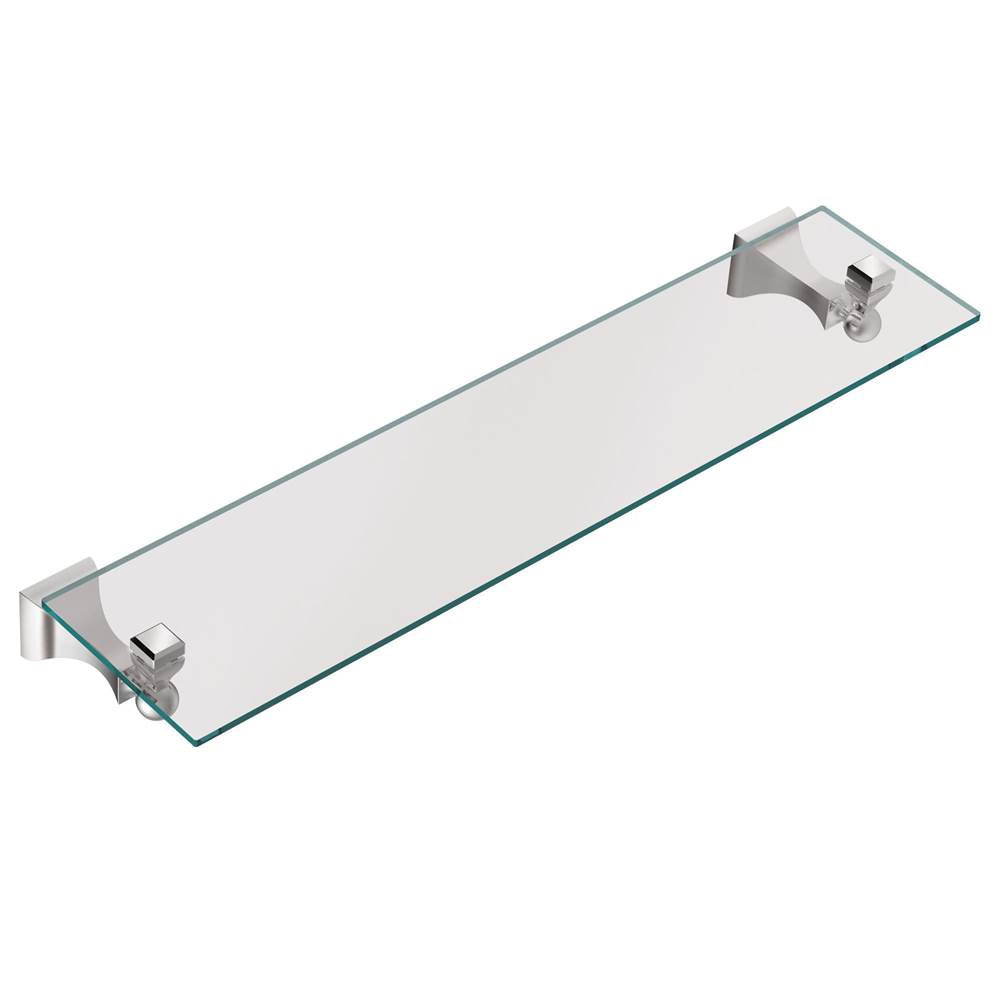 Brushed Nickel Vanity Shelf