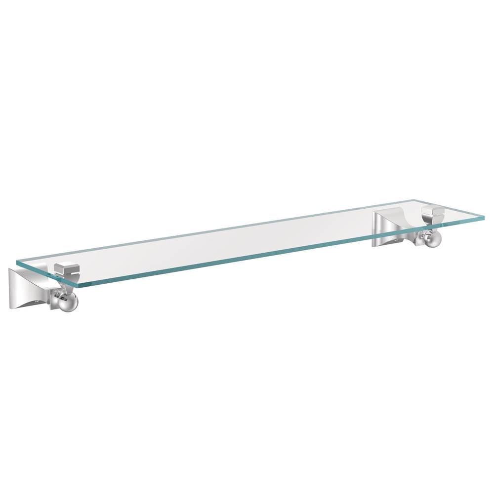 Brushed Nickel Vanity Shelf