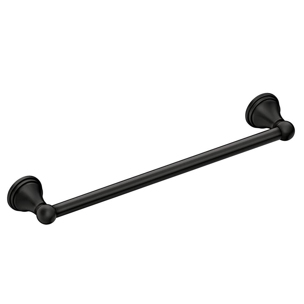 Moen - Matte Black 18'' Towel Bar - Matte Black