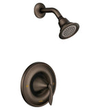 Moen - Eva Single-Handle Posi-Temp Trim Kit with Eco-Performance Showerhead in Oil Rubbed Bronze (Valve Sold Separately) - Oil Rubbed Bronze