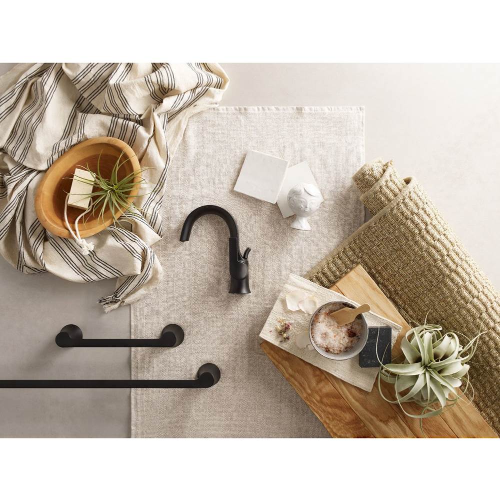 Matte Black 24'' Towel Bar