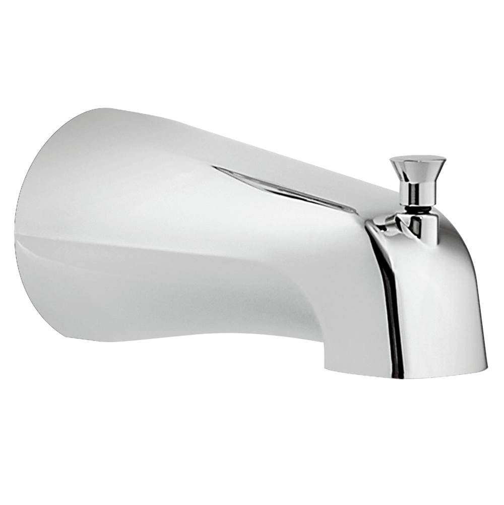Moen - Replacemnt Tub Spout with Lift-Rod Diverter, 1/2-Inch Slip-fit CC Connection, Chrome - Chrome
