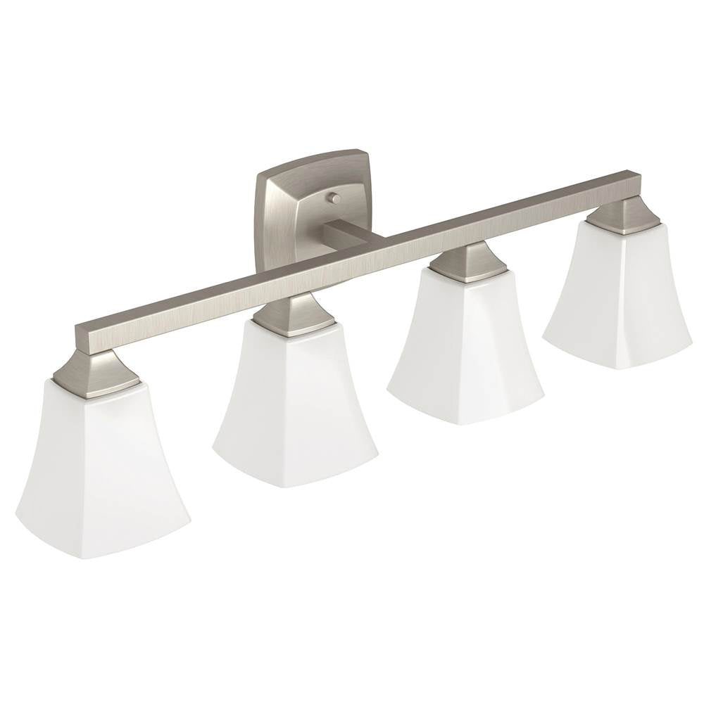 Moen - Brushed Nickel Four Globe Bath Light - Brushed Nickel