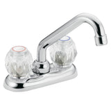Moen - Chrome Two-Handle Laundry Faucet, One Size - Chrome