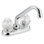 Moen - Chrome Two-Handle Laundry Faucet, One Size - Chrome
