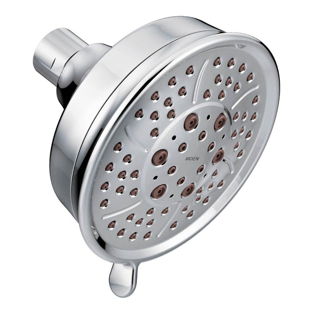 Moen - Four-Function 4-3/8-Inch Diameter Showerhead, Chrome - Chrome